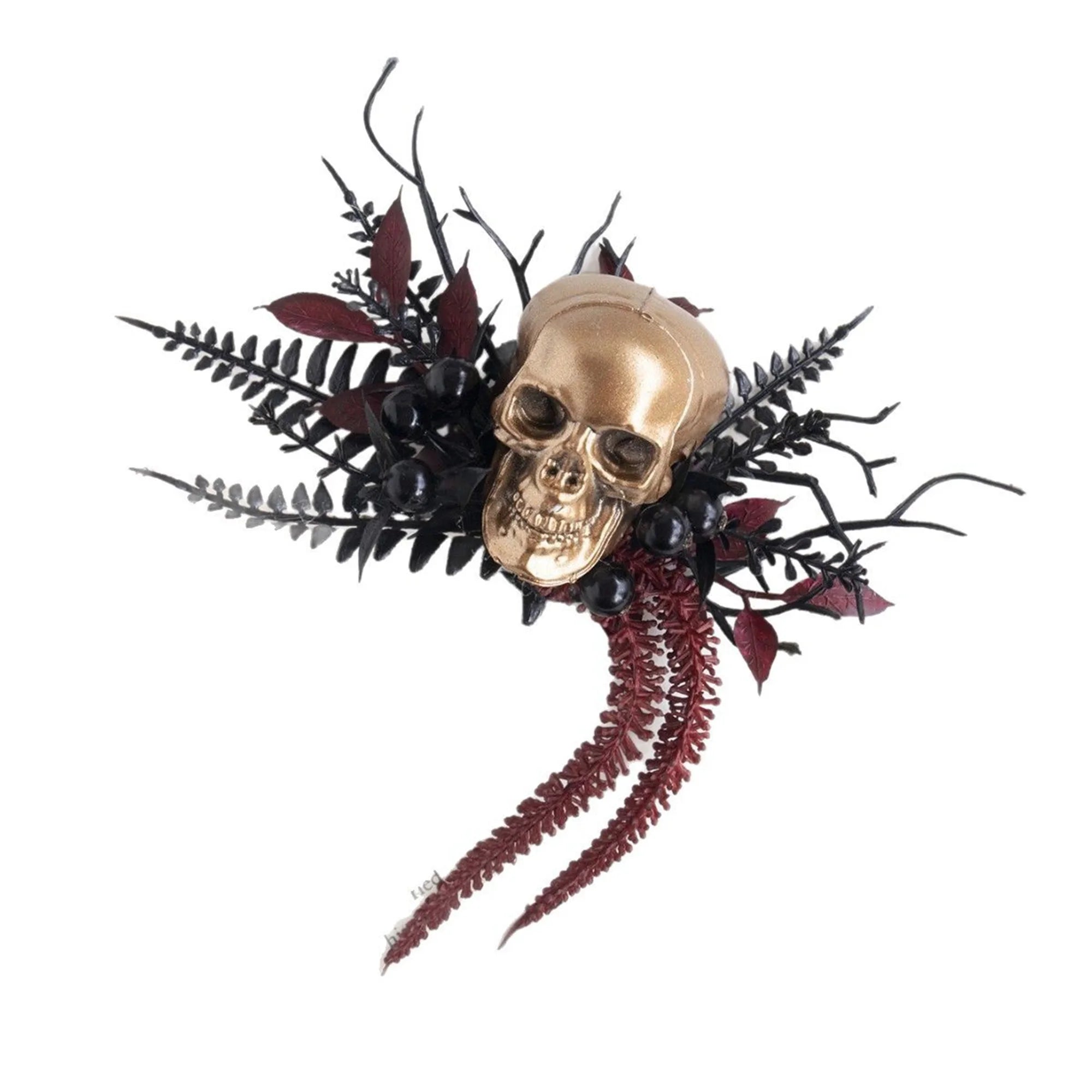 Gothic Black Lace Wedding Garter Set with Spooky Skull Design and Dark Halloween Theme for Bride and Groom