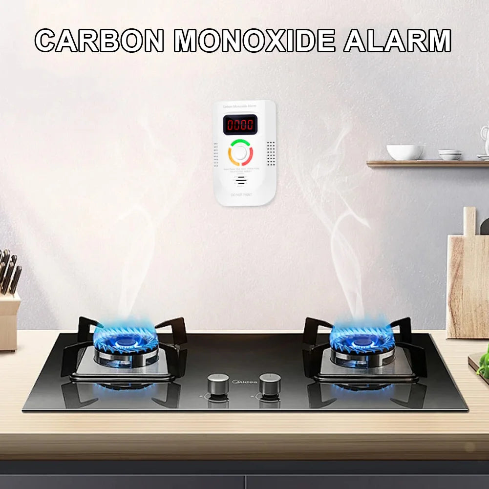 Home Security Combustible Gas Leakage Sensor LPG Propane Butane Methane Natural Gas Detector CO Carbon Monoxide Alarm Fireproof - Primeshoppers