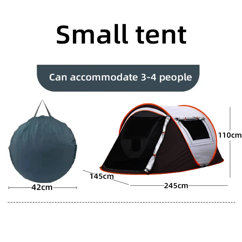 5-8 people quick opening hand throw tent waterproof camping boat tent outdoor tent fully automatic pop-up