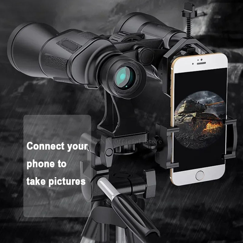 50000M 20X50 Zoom HD BAK4-Prism Powerful Binoculars Long Range Professional Telescope For Outdoor Camping Travel