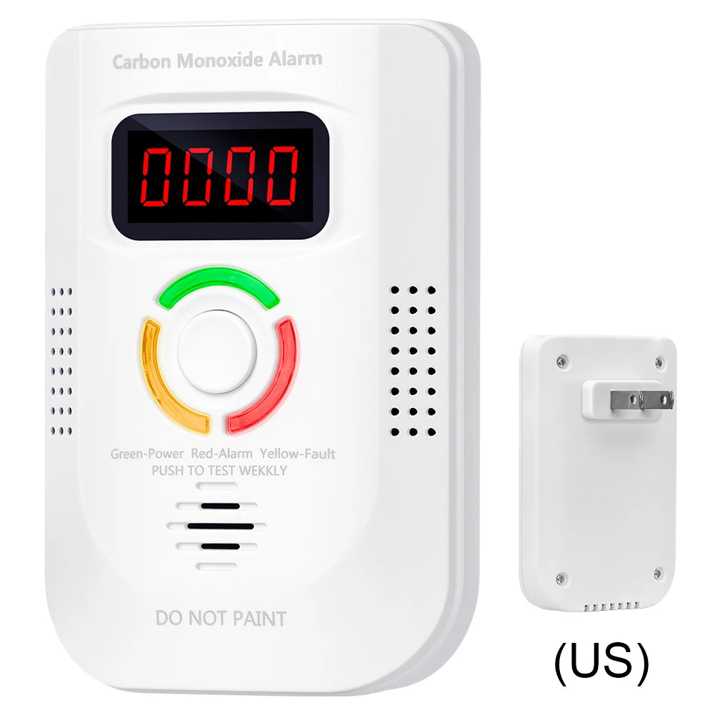 Home Security Combustible Gas Leakage Sensor LPG Propane Butane Methane Natural Gas Detector CO Carbon Monoxide Alarm Fireproof - Primeshoppers