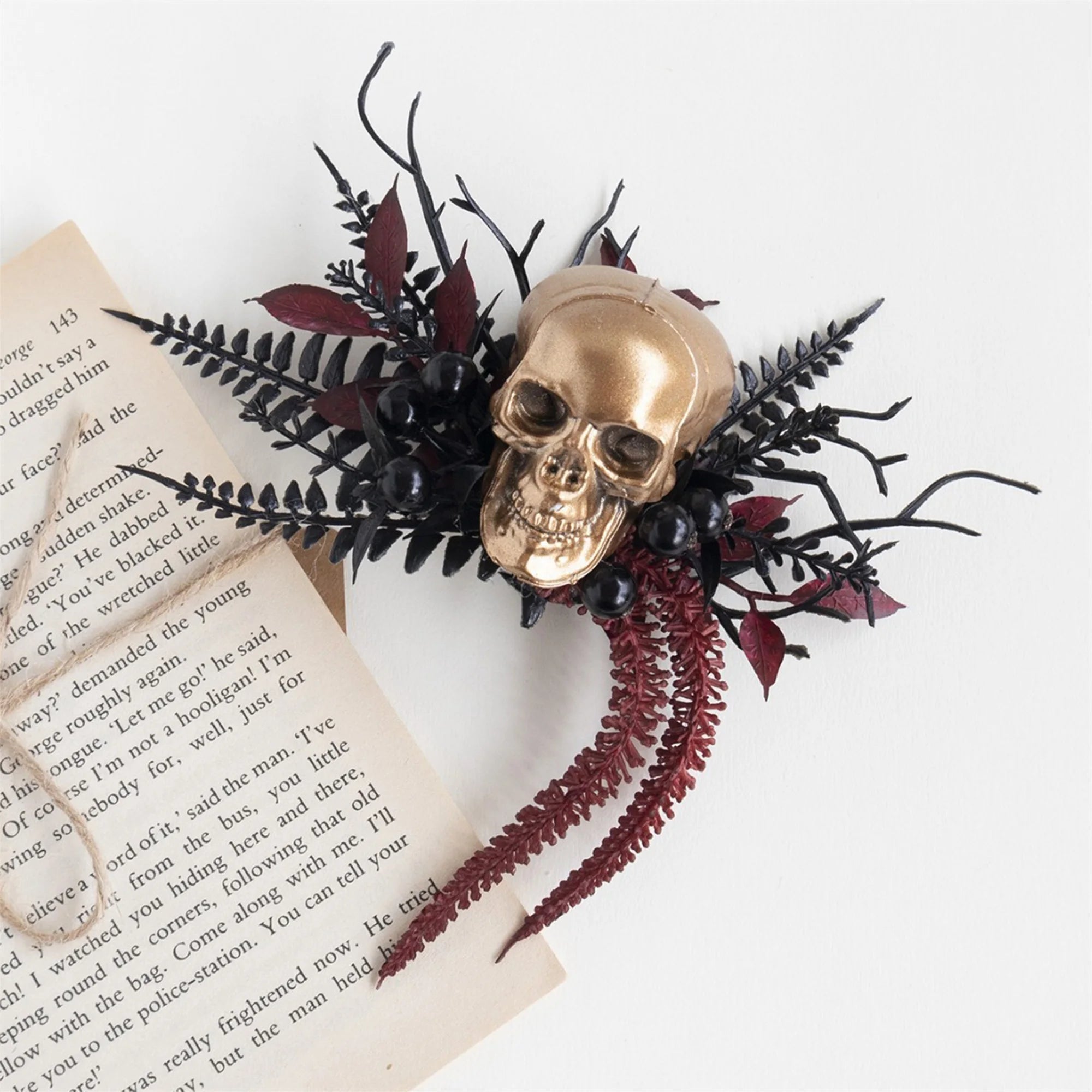 Gothic Black Lace Wedding Garter Set with Spooky Skull Design and Dark Halloween Theme for Bride and Groom