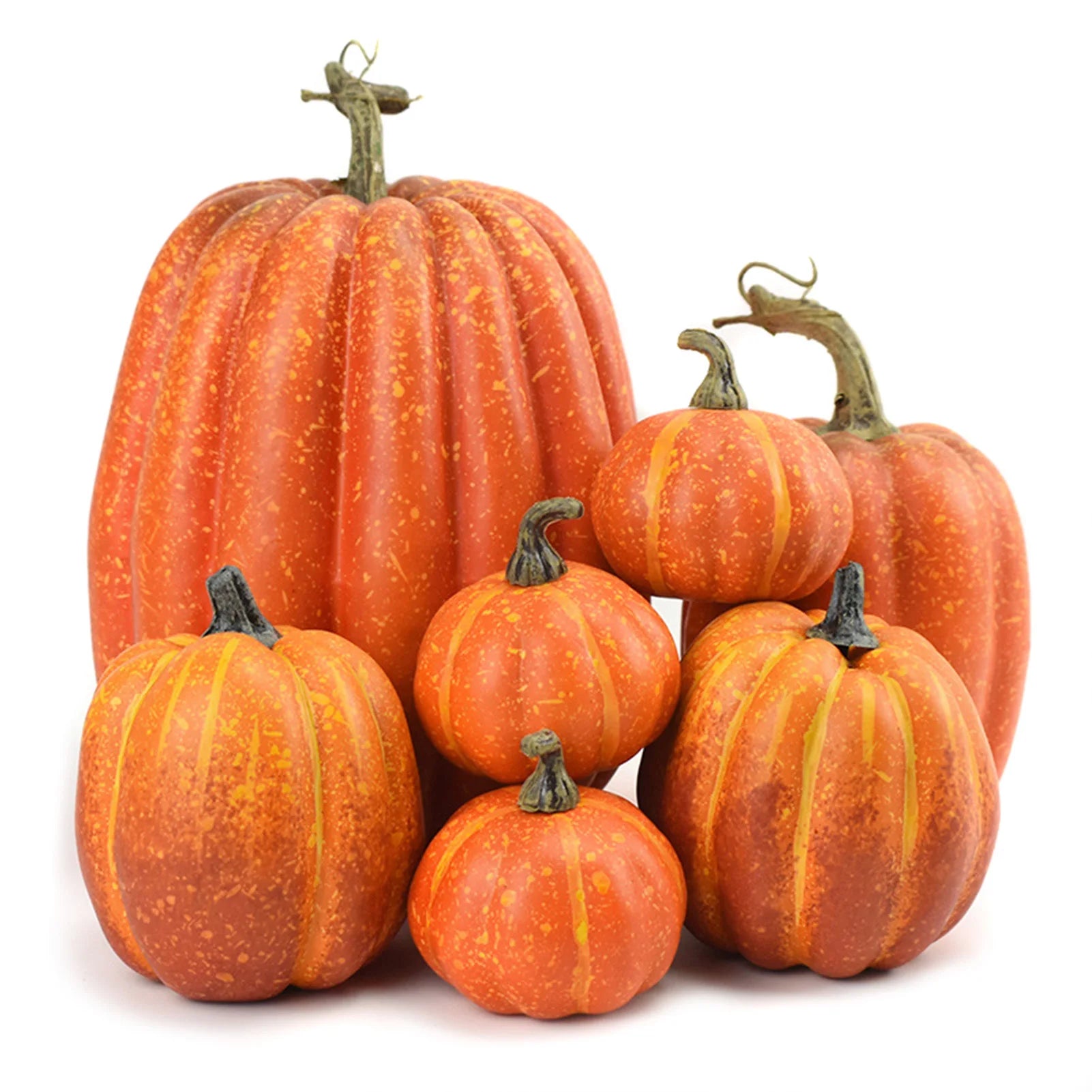 Fake Foam Pumpkins for Halloween decorations Realistic Artificial Pumpkin Ornaments set for Festival Party Decor ship from usa