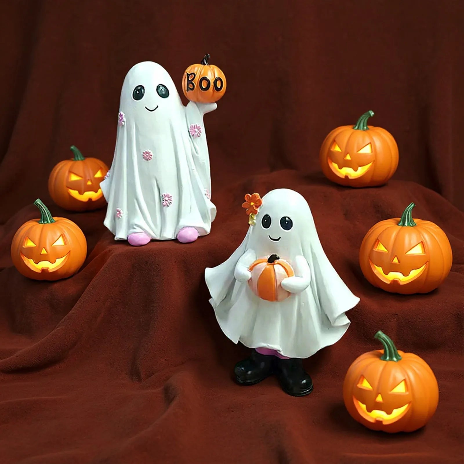 2025 New Light Luxury Style Home Living Room Resin Crafts Halloween Decorations Cute Desktop Ornaments Halloween Decoration